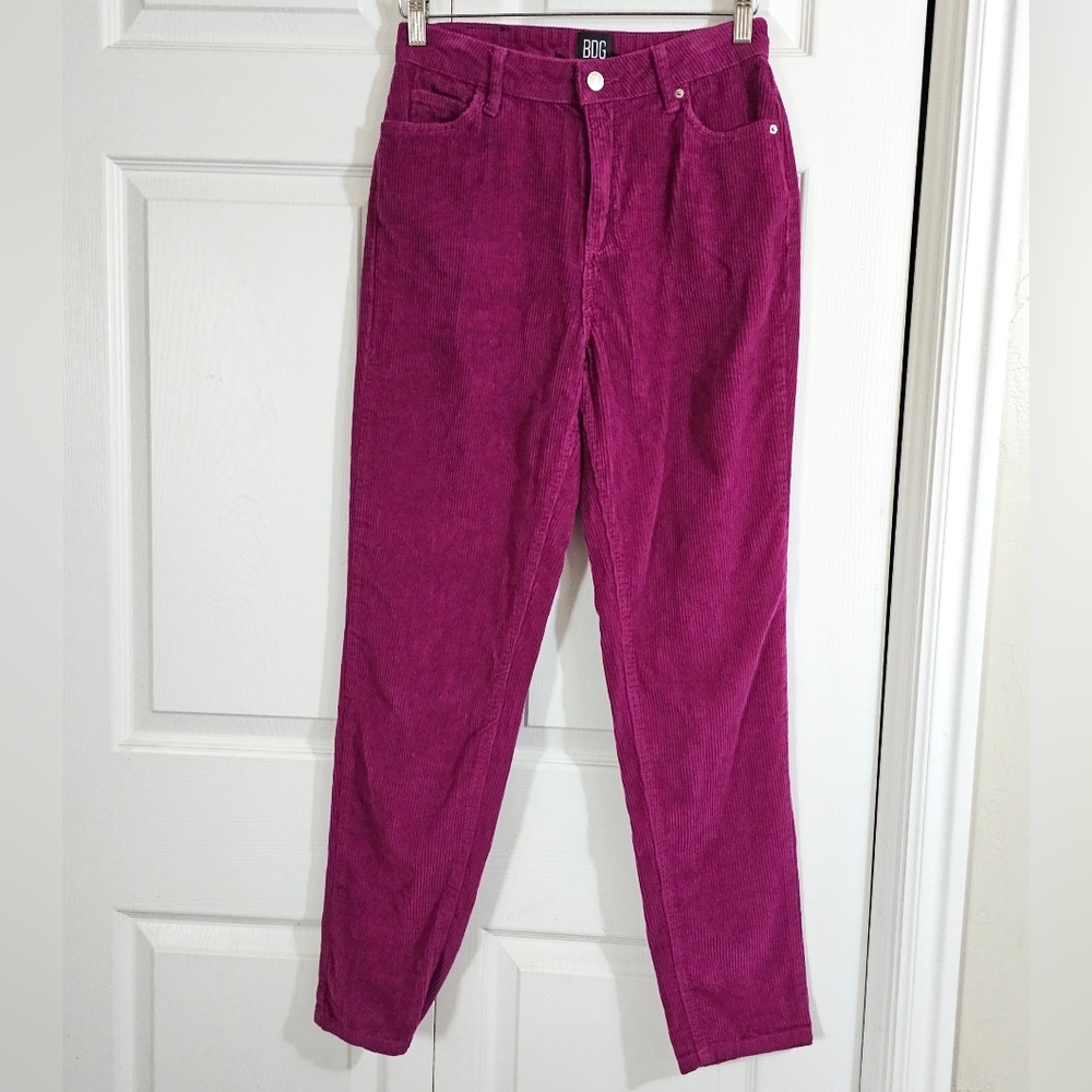 BDG Magenta Corduroy Pants